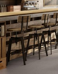Arlo Swivel Adjustable Industrial Stool Design Inspo cropped