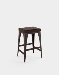Ayden Backless Industrial Metal Stool Bronze