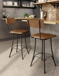 Bean Industrial Barstool Design Inspo Cropped