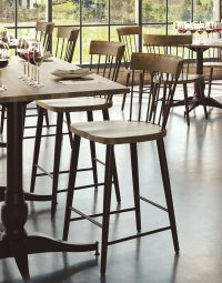Brooklyn Transitional Industrial Windsor Stool