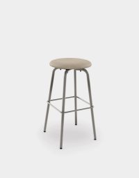 Upholstered Button Swivel Stool
