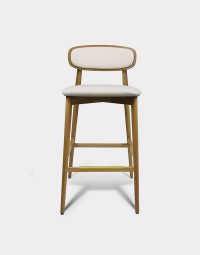 Harlow Bar Stool Pulled Seat Uph Back Front