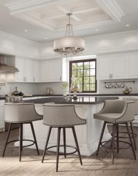 Ronald Transitional Upholstered Stool Design Inspo