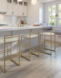 Sutton Contemporary Half Back Stool design inspo