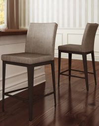 Theo Upholstered Industrial Stool Design Inspo